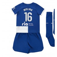 Camisa de time de futebol Atletico Madrid Nahuel Molina #16 Replicas 2º Equipamento Infantil 2023-24 Manga Curta (+ Calças curtas)
